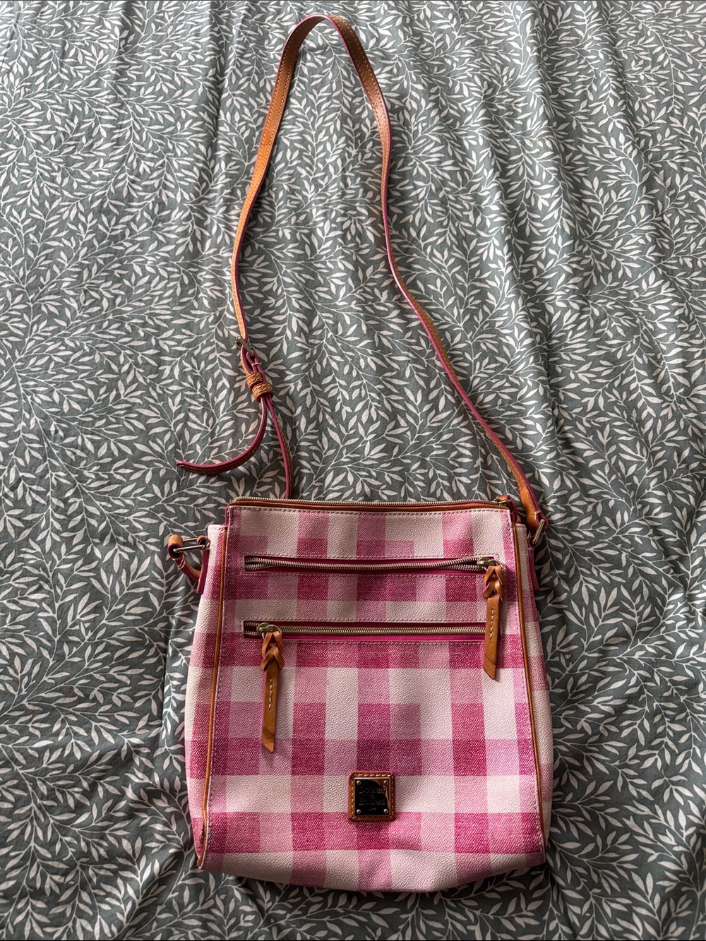 Dooney & Bourke Pink Check Crossbody Bag